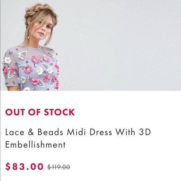 ASOS 3D DRESS - Picture 2 of 7